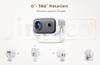 BAZARLAND30 Videoprojecteur Jimveo 360°Rotating Projecteur Portable 13000L FHD1080P WiFi6 Bluetooth HomeCinéma 4K