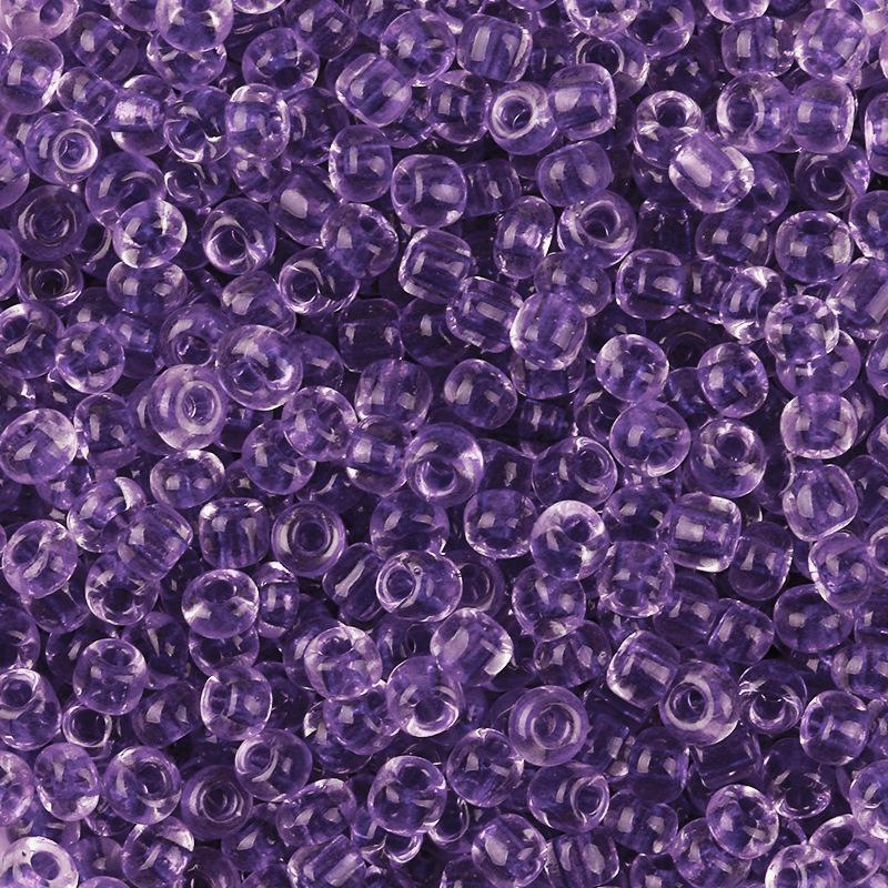 4mm Transparent Dyed Core Glass Seed Beads for DIY Bracelets, 450g Bag