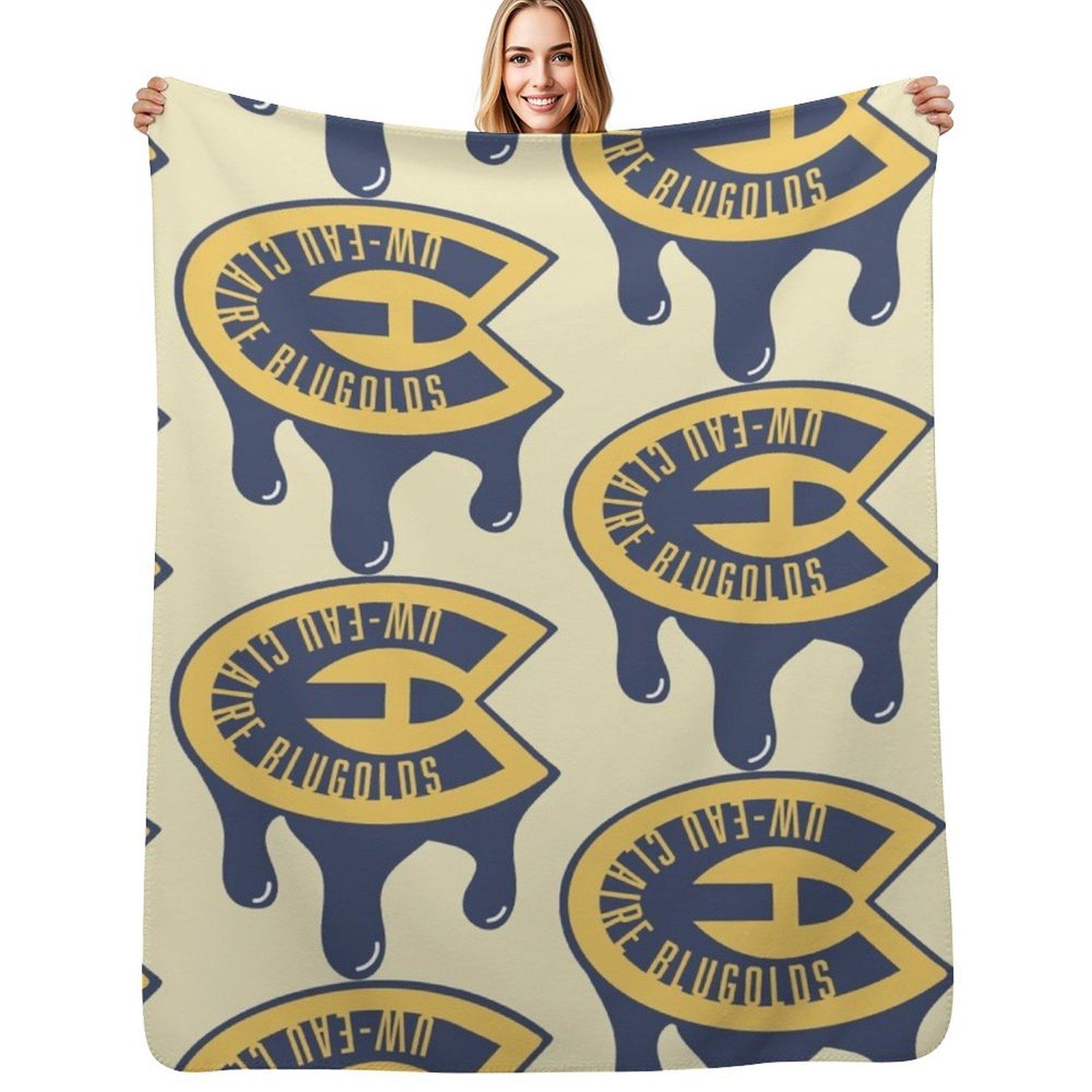 University of Wisconsin Eau Claire Throw Blanket Fuzzy Plush Throw Blanket for Sofa Chair 75x100cm
