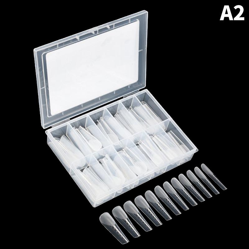 Matte Quick Building Nail Mold Tip Full Cover Dual Forms Nails Poly Nail Gel Extension Upper Mold Top False Tips Manicure Tools