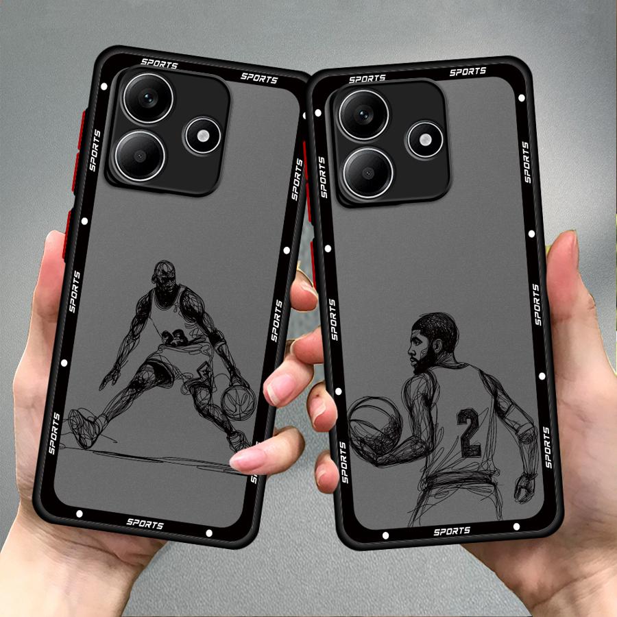 Cartoon Basketball Star Sports Funda Back Phone Cover Case for Xiaomi Redmi Note 14 14C 10 A4 13 Pro Plus 12 11 9S 13C