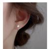 S999 Sterling Silver Zirconia Diamond Ear Hooks for Women – Elegant, Lightweight, High-End Ear Cartilage Studs with Sophisticated Design
