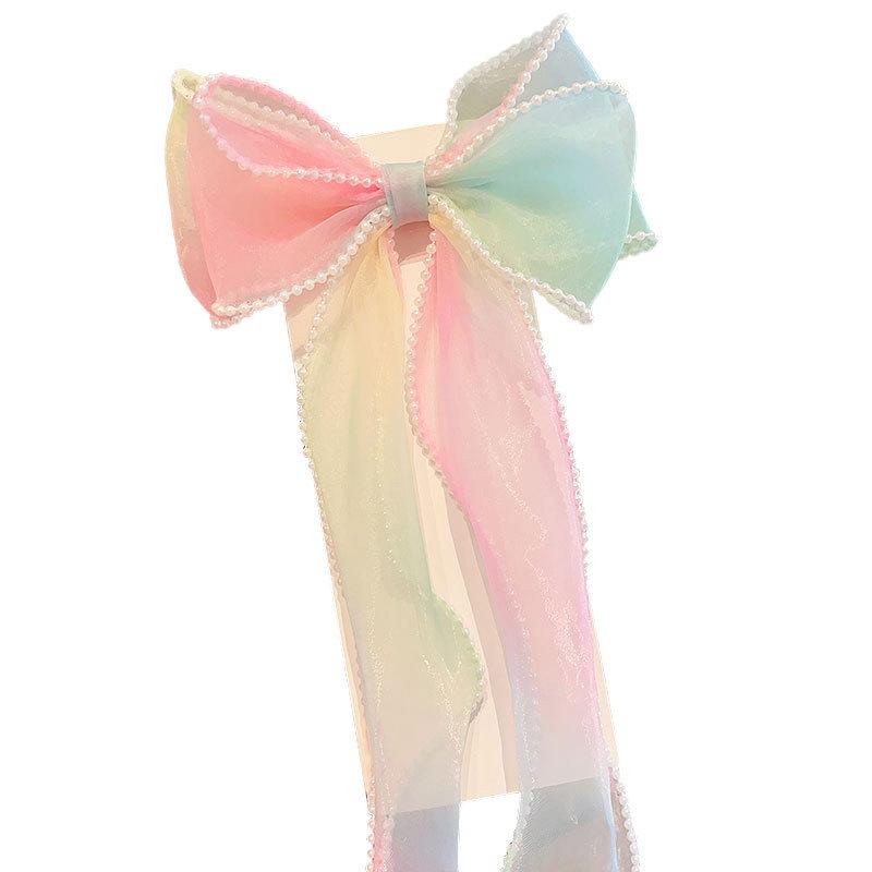 Girls' Bow Hairpin Ribbon Clip - Princess Style Hair Accessories
