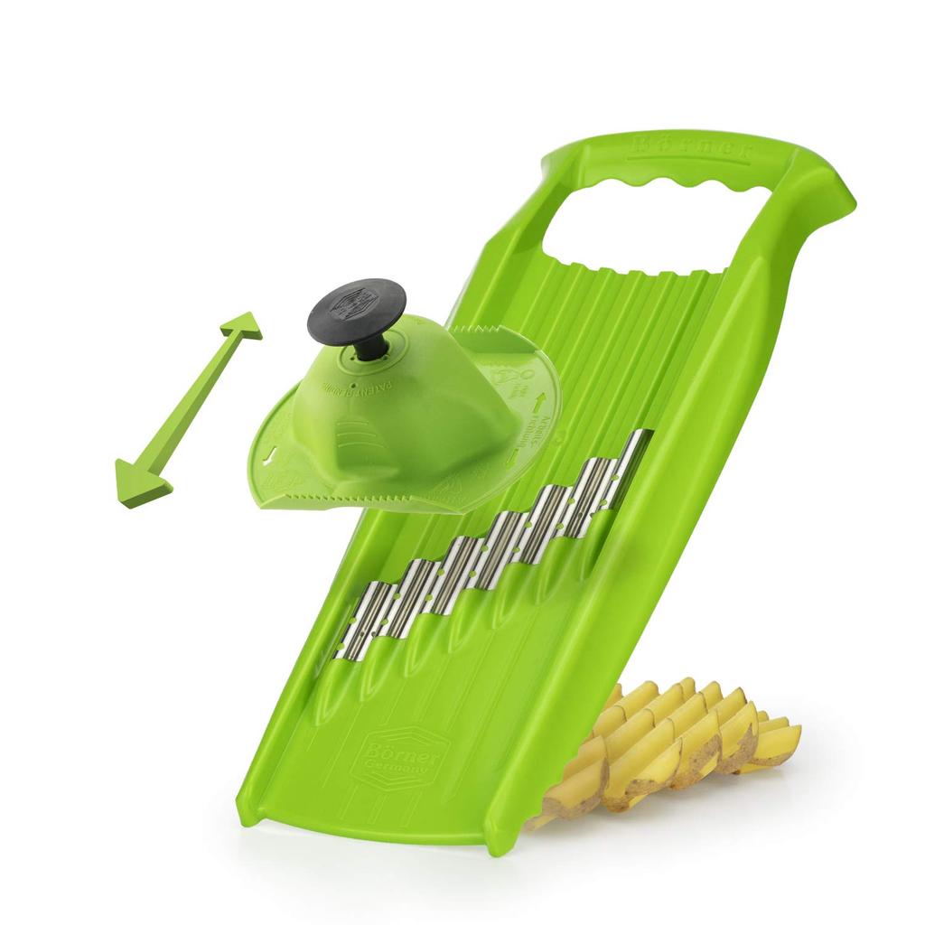 Borner PL Waffle Slicer XXL Directly Sold by the Official German (Green) - Manufacturer!