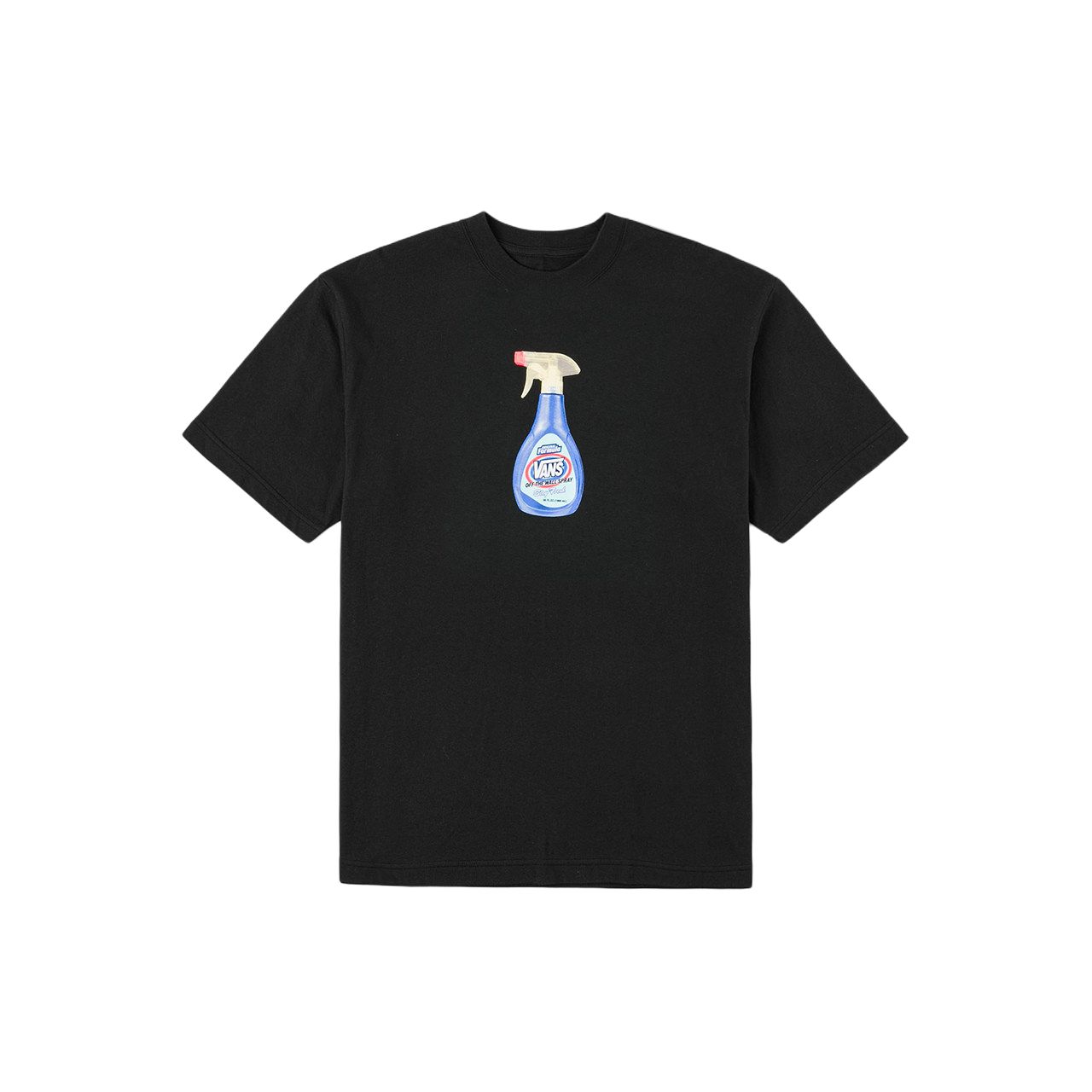 Vans Graphic Print Crew Neck Short Sleeve T-Shirt Unisex tops VN000SY3BLK XXL