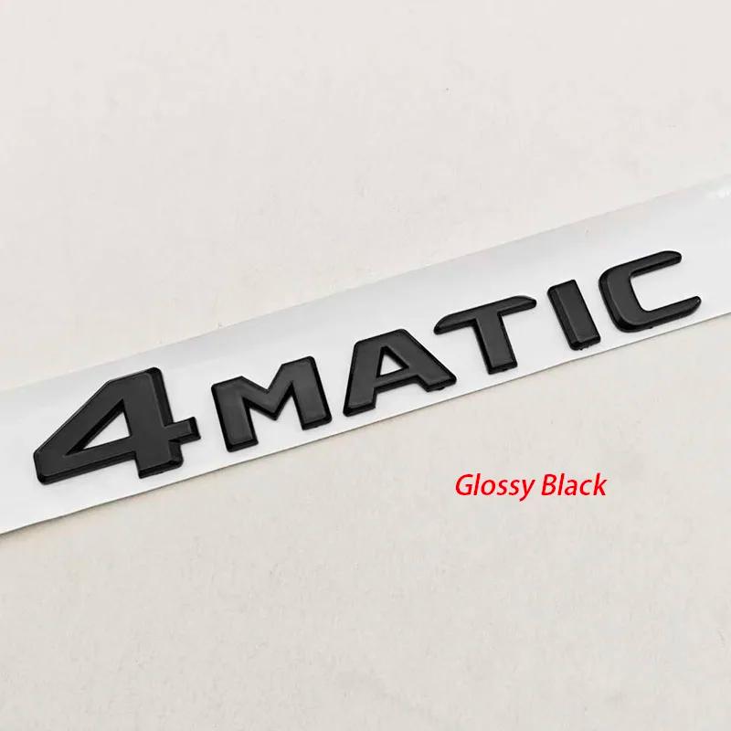 For Mercedes Benz 4MATIC Fender Side Badge Rear Trunk Emblem Decals ABS Car Styling Logo 4 MATIC Auto Sticker Accessories