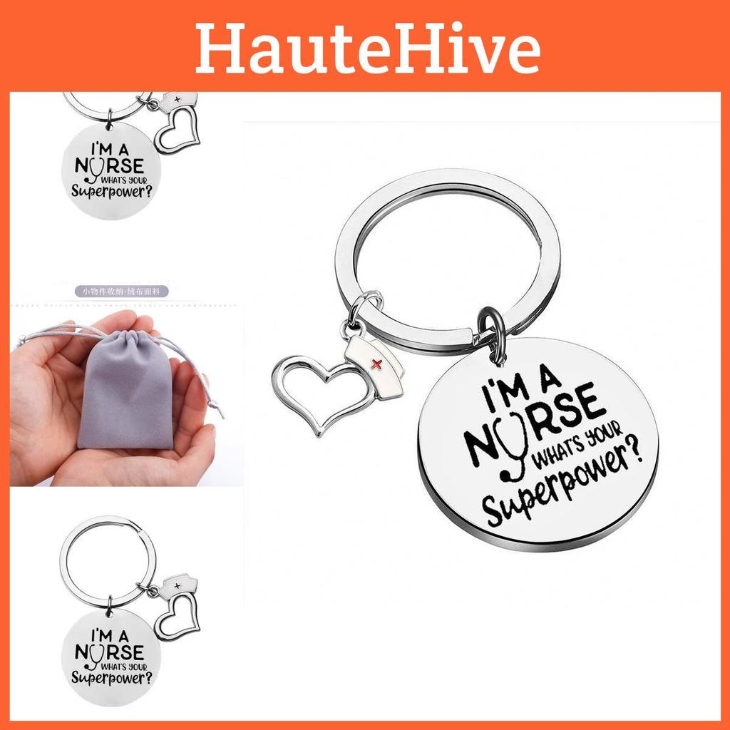 Modern Stainless Steel Keychain Gift For Nurses With Personalized Touch And Packaging