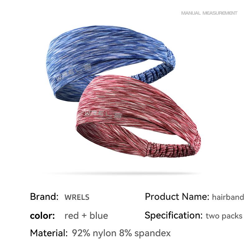 WRELS Elastic Sports Headbands Cycling Jog Tennis Anti Breathable Sweating Band Unisex Soft Smooth Outdoor Fitness Yoga Hoop
