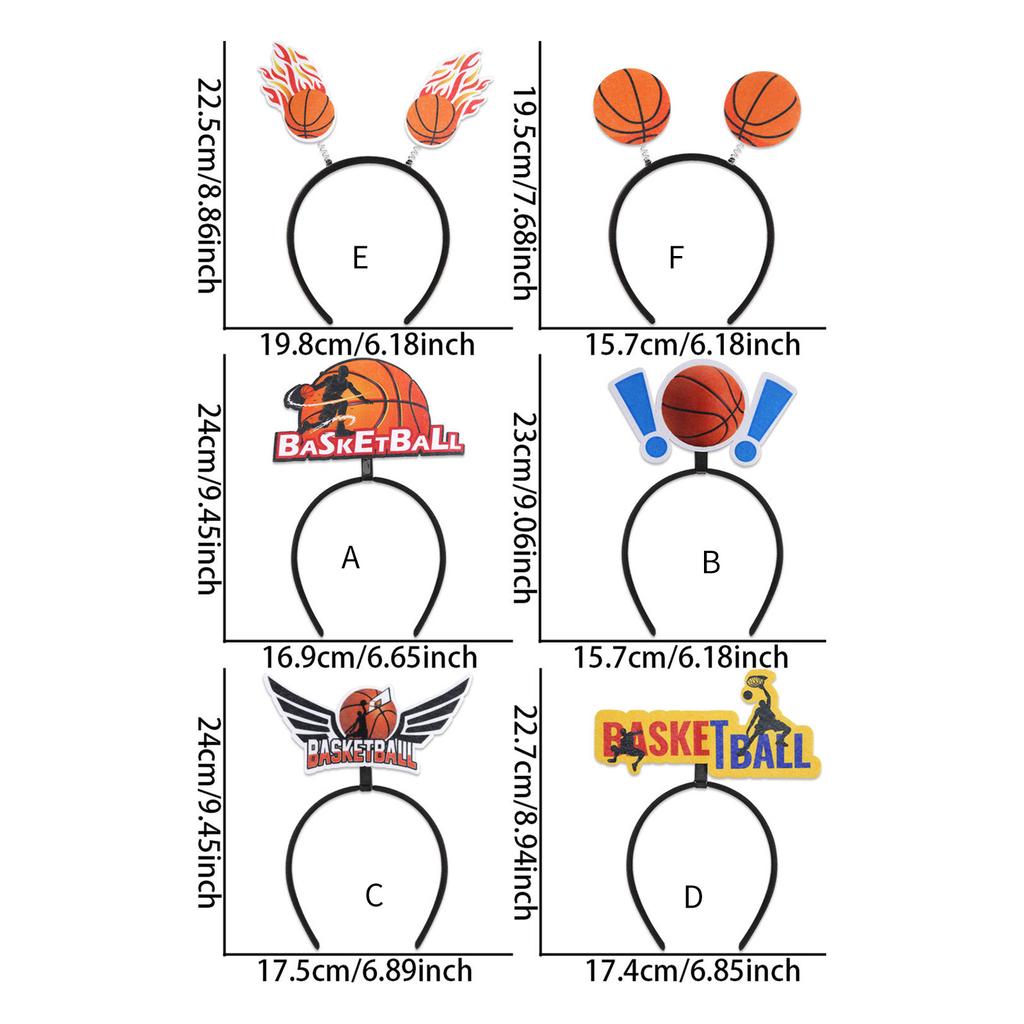 Comfortable Basketball Headband For Boys Girls Fabric Sport Theme Head Accessory Team Spirit Cheerleader Headwear