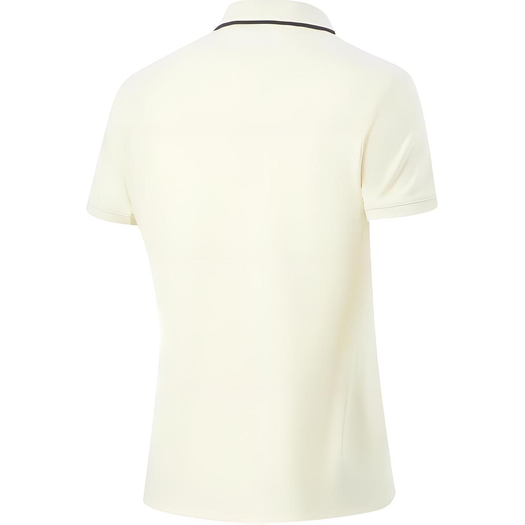Li-Ning Comfortable Moisture-Wicking Fitness Short Sleeve Polo Shirt Women tops Gelatin-Yellow APLU158-6