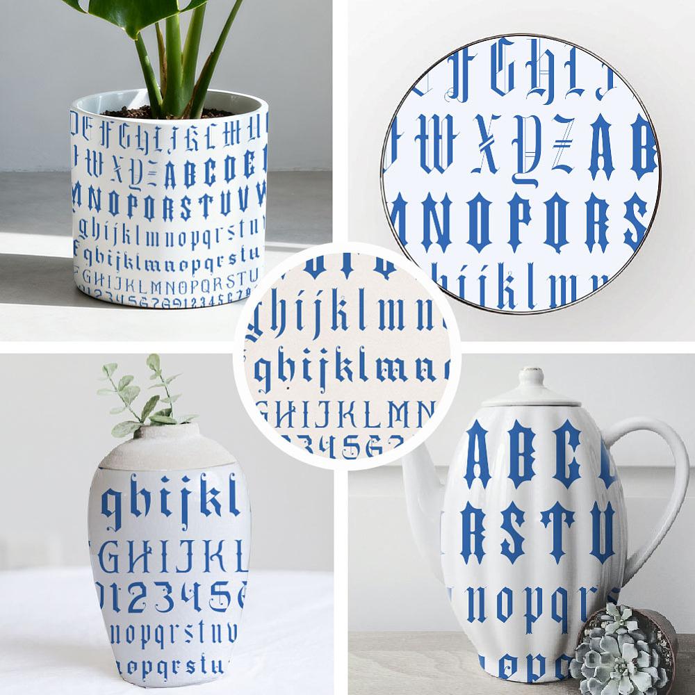 Paper Ceramic Decals Pottery Ceramics Clay Transfer Paper Underglaze Flower Paper Letter 520x370mm Pattern: 480x330mm