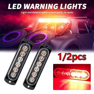 6LED Auto Strobe Warnlicht Grill Blinkende Panne Notlicht Auto LKW Anhänger Leuchtfeuer Lampe LED Wasserdichtes Seitenlicht
