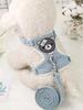 Dog and Cat Traction Rope Winnie the Pooh Chest Traction Rope Cat and Dog Walking Small Dog Teddy Vest Chest Harness