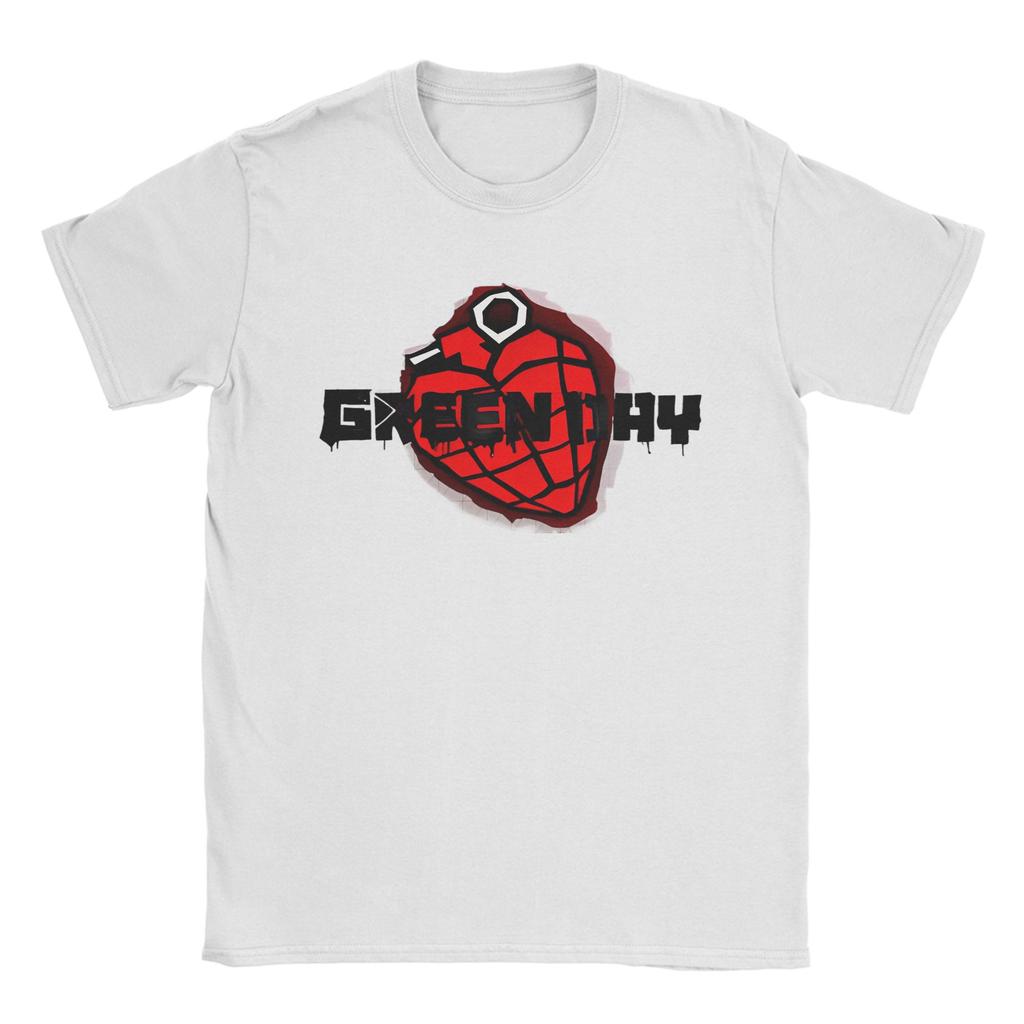 Funny Green Day American Idiot Tshirt Men's Round Neck Short Sleeve Clothes Cotton Summer TopsTops