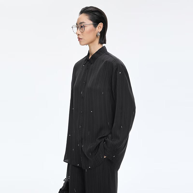 JNBY 2026 Spring Loose Straight Cupro Shirt