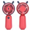 Hand Held Fan USB Charging Portable Mini  Red Animal Horn Cute Style Battery Operated Fan for Tr