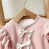 Infant Long Sleeve Double Layer Romper - Fashionable Princess Harem Suit for Newborn Girls