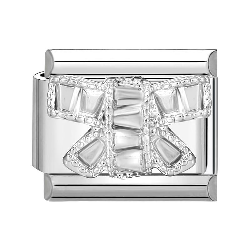 Y2K Heart Bow Knot Star Moon Butterfly Zircon Daisy Cross Italian Charm Links Fit 9mm Stainless Steel Bracelet DIY Making Gifts