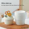 White Crimped Edge Disposable Muffin Cups – High Temperature Resistant, Oil-Proof Baking Cups