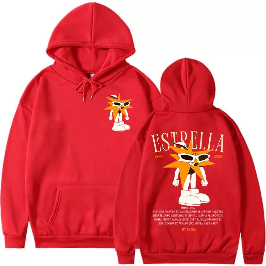 Rapper MORA Tour 2025 Album Merch Ladies Hoodie Retro Aesthetic Pullover Sweatshirt Y2K Fashion High-quality Hoodie