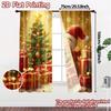 2pcs,Curtains Christmas Tree Snowman Gifts Modern Minimalist Curtains Versatile Polyester Curtains Thermal Insulation, and Room