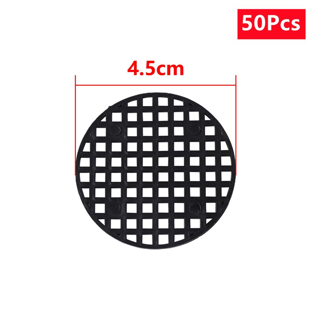 30Pcs Flower Pot Hole Mesh Pad 2.5/4.5/7.5cm Diameter Round Bonsai Basin Bottom Breathable Gasket Prevent Soil Loss Nettings