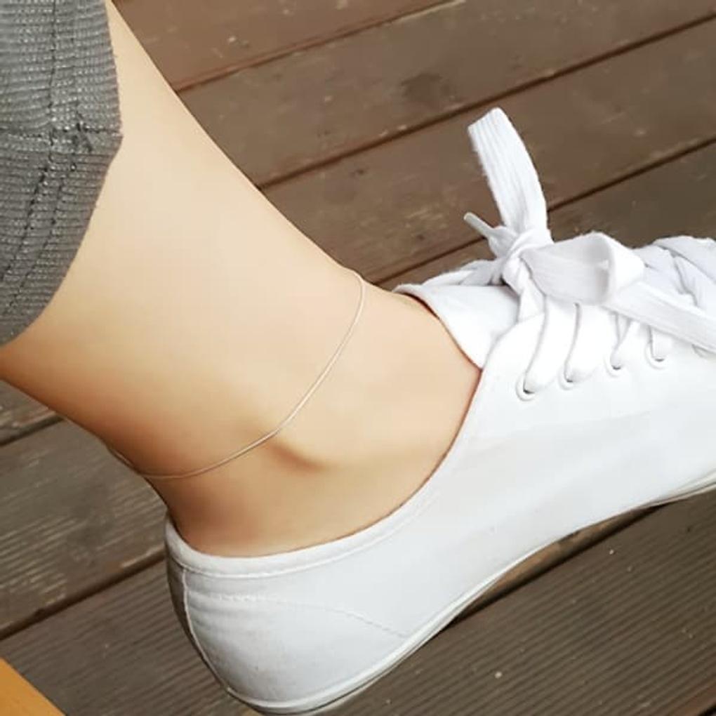 

Women s 925 Silver Thin Snake Layered Anklet Bracelet Silver