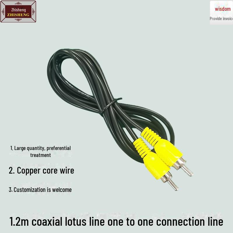 Lotus Coaxial RCA Male Audio/Video Cable for Projectors and Subwoofers