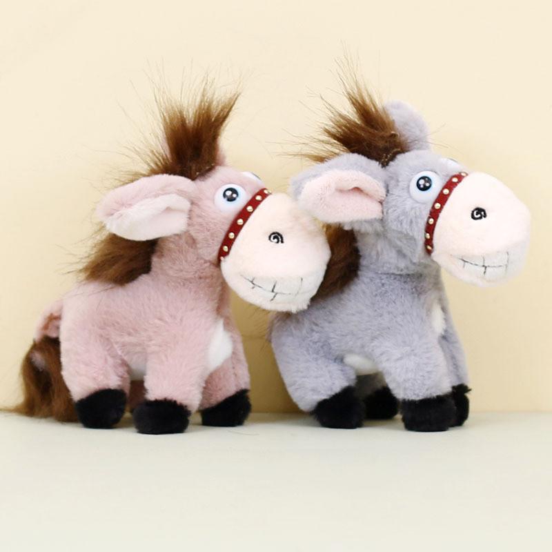 Toy Donkey Plush Doll Keychain Bag Decorative Ornament Pendant Pp Cotton Filling