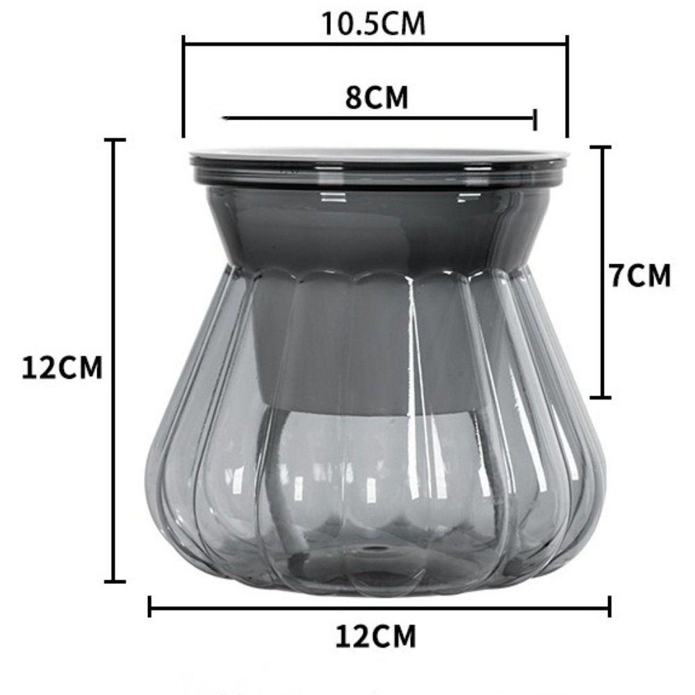 

Light Luxury Self Watering Hydroponic Plants Pot Plastic Removable Mini Succulent Planter Tabletop Vase Flowerpot сірий колір