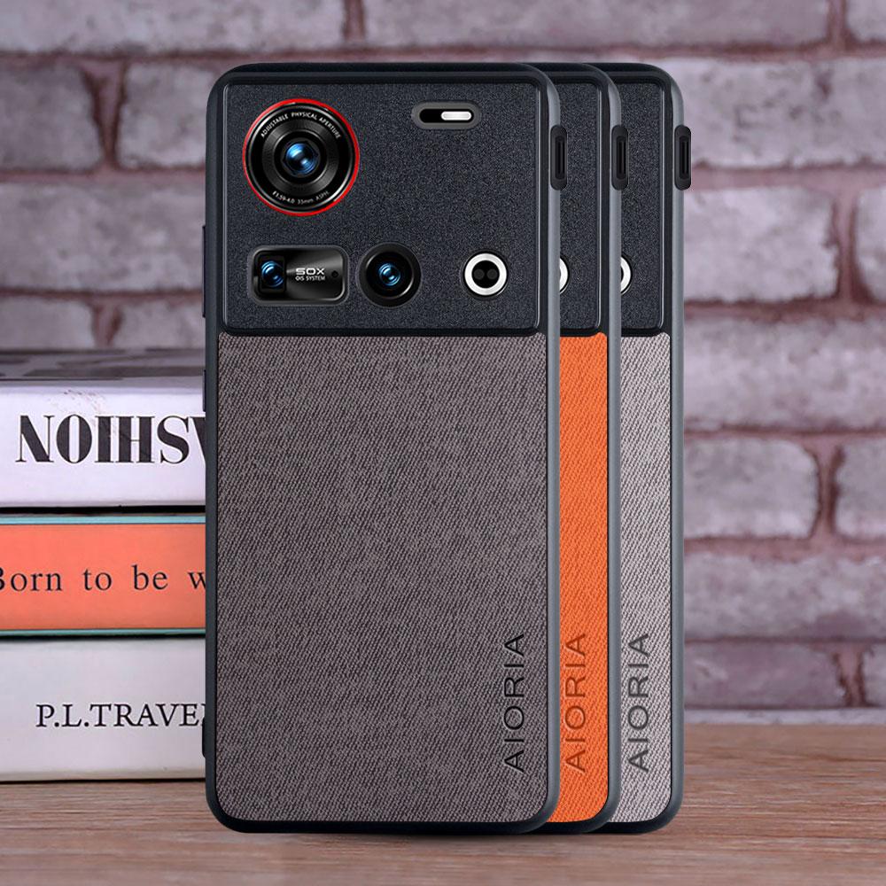 Case for Nubia z70 z60 ultra nubia z60S Pro funda Soft Master Hard Textile Leather Fashion Phone Cover for nubia z70 ultra Case
