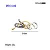 Intelligence Puzzle Zinc Alloy Disentanglement Rings - Unlock Nine Linked Rings Kongming Luban Lock Educational Toy