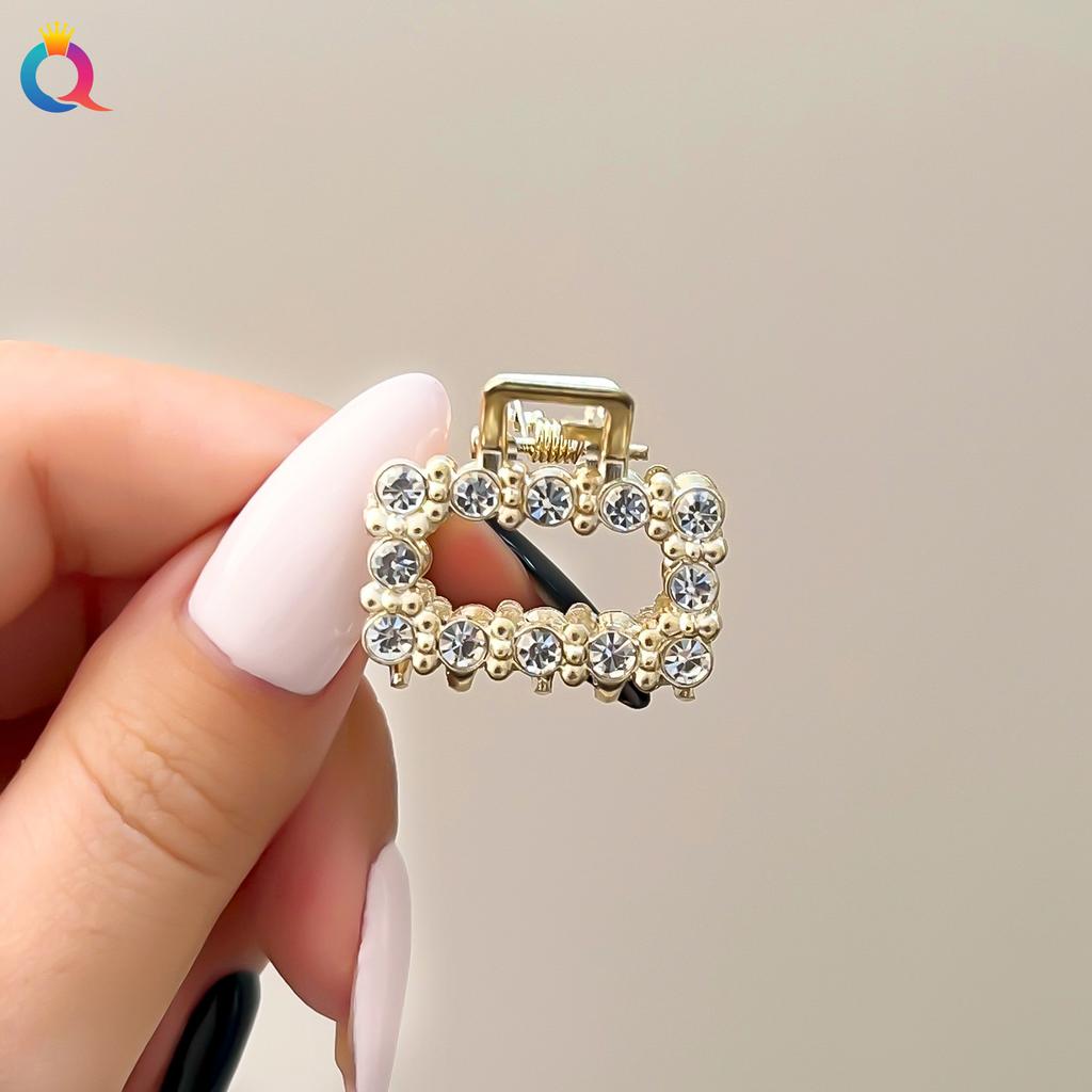 Pearl Rhinaute Small Hair Clip Female Net Celebrity Delicate High Ponytail Clip Korean Advanced Side Broken Hair Clip Headwear