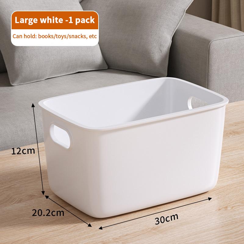 Desktop Storage Box Dormitory Sundries Plastic Cosmetic Storage Box Bathroom Kitchen Sorting Storage Basket Bins