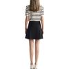 Karl Lagerfeld Trendy Outing Party Light Luxury Striped Short Sleeve Sweater Women Tops Black White M22E2333
