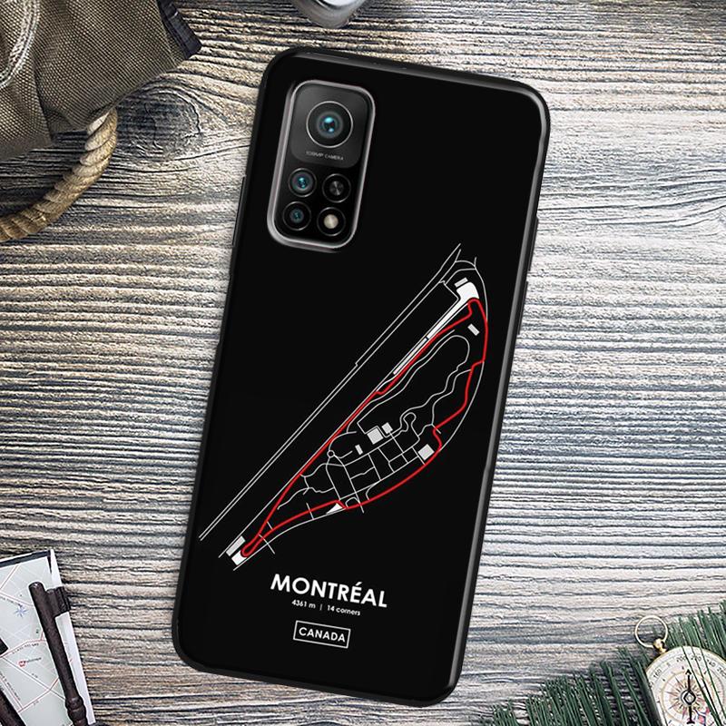 Formula 1 Racing Circuit Cover For Xiaomi 15 14 13 Ultra 11T 12T 13T 14T Pro POCO X7 Pro X3 X5 X6 M6 F5 F6 Pro Case