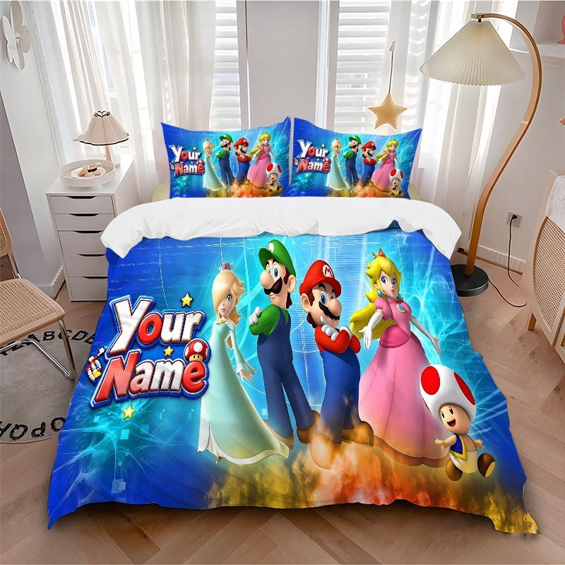 Custom 3pcs Adventure Heroes Unite Bedding Sets For All Sizes New 184D Printed Bed Cover Comforter Duvet Cover Pillowcase Bedroom Decoration