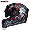 Full Face Motorcycle Helmet Adults ABS Material Dual Lens Anti-Fog Warm Winter Use Unisex