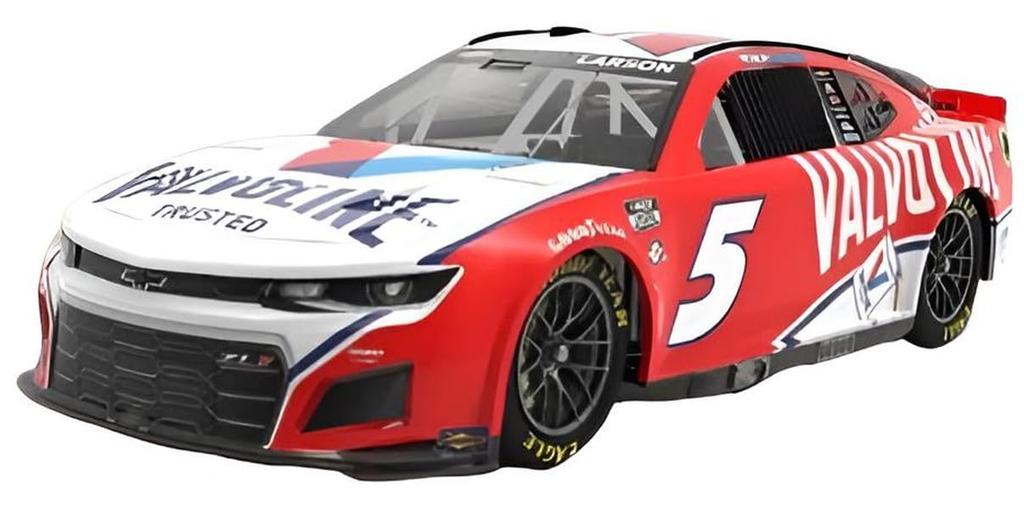 Salvinos Models Scale NASCAR 2023 Camaro ZL1 Hendricks Motorsports Kyle Larson Valvoline Plastic Model Kit SJMHMC2023KLV Jr. 1/24