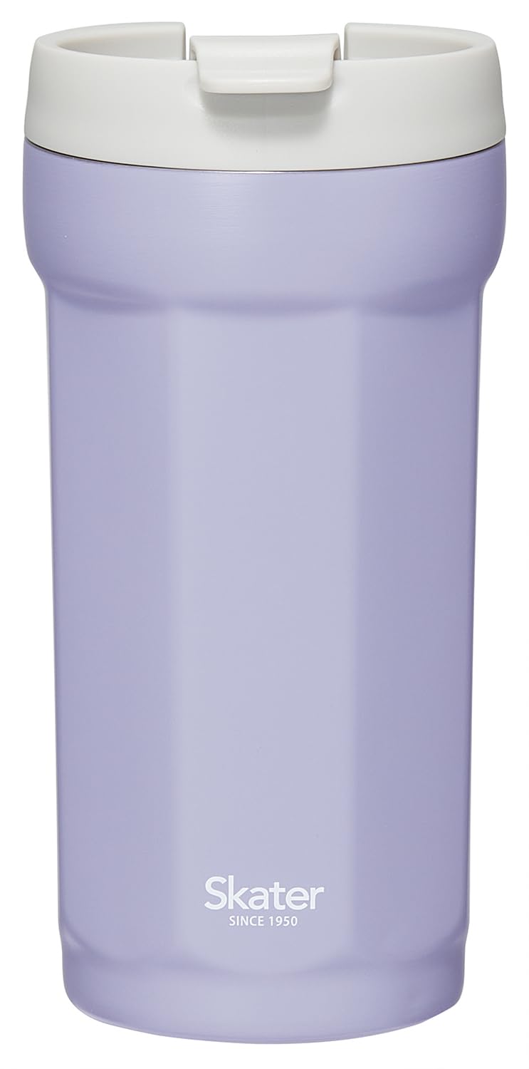 

Skater Octagonal Stainless Steel Tumbler with Lid, 350ml Capacity, Vacuum Insulated, Flap Lock, Lilac Gray, SMVO4-A