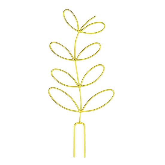 Metal Plant Trellis Leaf Shape Plant Support Frame Planter Insert Wire Trellis for Vine Climbing Plants Indoor Outdoor Potted Plants