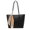 Large-capacity Women's Bags, New Fashionable Texture, Single Shoulder Solid Color Women's Bags, Simple Tote Bags, Commuter Bags, Free Silk.