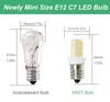 LED E12 Klar Typ Miniaturglühbirne, Tageslichtweiß (2W), Innenbereich, 200lm, Kleine runde Glühbirnenform, 5er-Pack