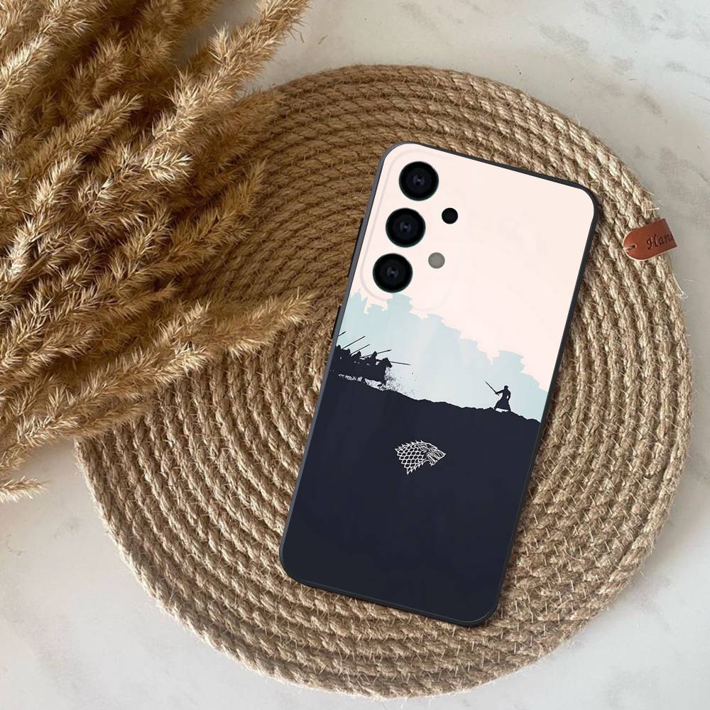 Winter C-Coming Stark Phone Case For Samsung S25,S24,S21,S22,S23,S30,Ultra,S20,Plus,Fe,Lite,Note,10,9,5G Black Cover