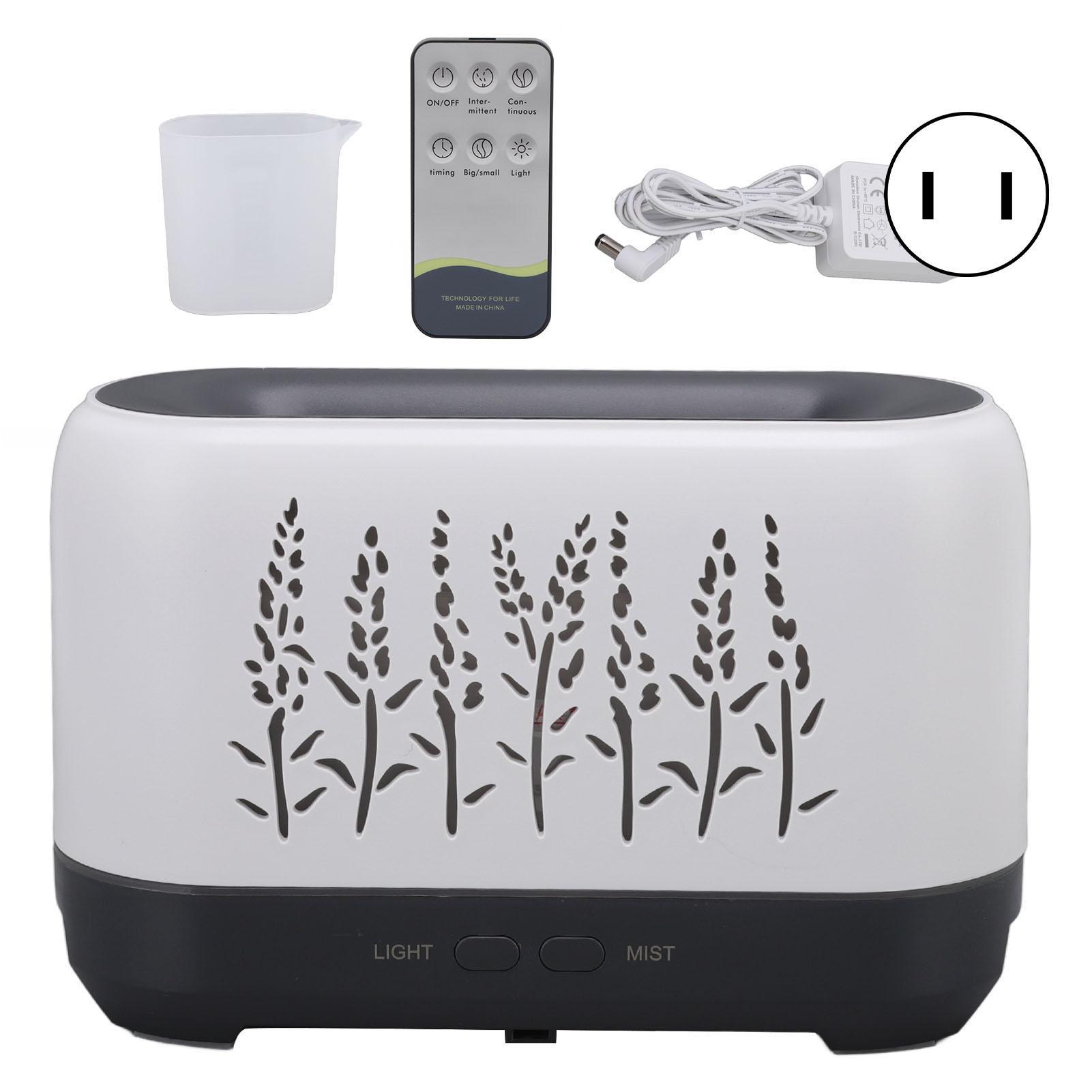 

200ml Flame Humidifier Super Quiet Essential Oil Diffuser with Flame Light for Home Office 100240V