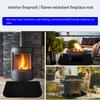 Indoor Use High-heat Environments 102*50CM Floor Insulation Mat Fireproof Fireplace Mat Fireplace Oil Stain Resistant
