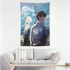 1 Stück Der Sommer, in dem Hikaru starb Anime-Wandteppich Manga Wandbehang Polyester 2D-Druck Japanische Kunst Dekoration für Schlafzimmer Geschenk für Fans