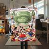 Coperta in Flanella con Stampa Personaggio One Piece, Alta qualità Confortevole per Tutte le Stagioni, Arredamento per la Casa, Calore e Comfort, Perfetta per Regali di Natale