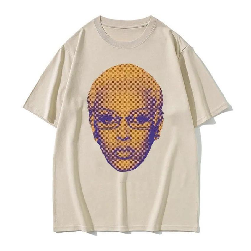 

2026 Retro Rapper Doja Cat Face Graphic Tee Shirt Men Women 90s Fashion Classic TShirts Casual High Quality Cotton Tshirt Tops 4XL