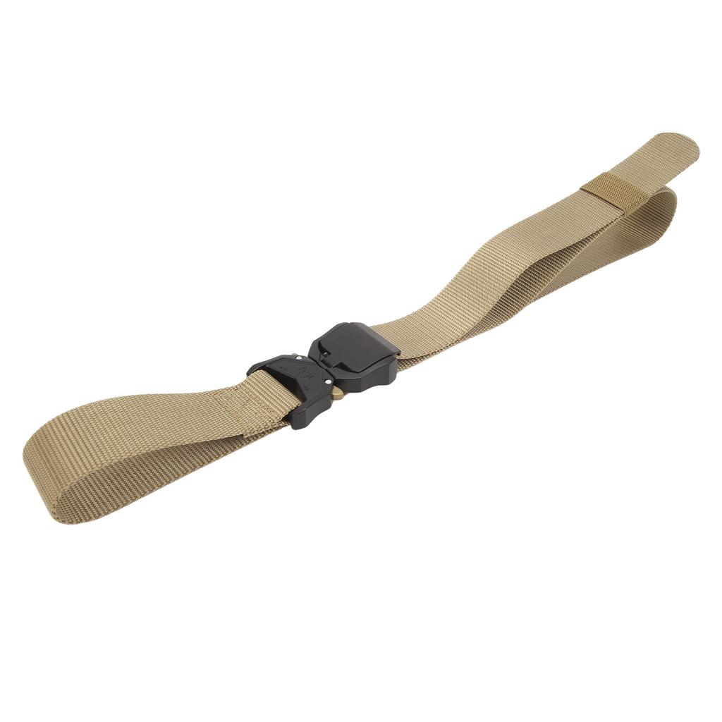 Combat Waist Belt Khaki Battle Belt Quick Release Buckle Nylon Breathable Adjustable Rigger Belt for Men Outdoor Hunting